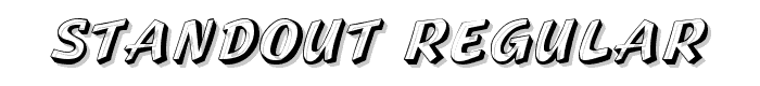 Standout Regular font